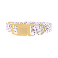 Cherry Blossom Dog Collar - plastic gold