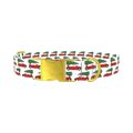 Christmas Car Dog Collar - metal gold