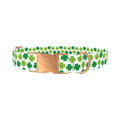 Kawaii Clover Dog Collar - metal rose gold