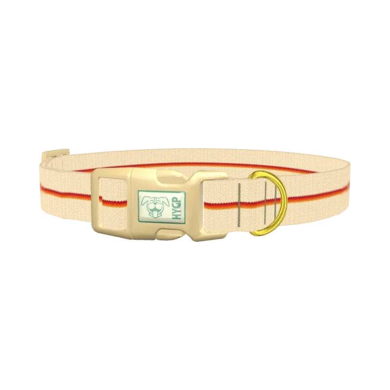 Geometric Hexagon Dog Collar - plastic gold