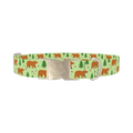 Forest Bear Dog Collar - metal silver