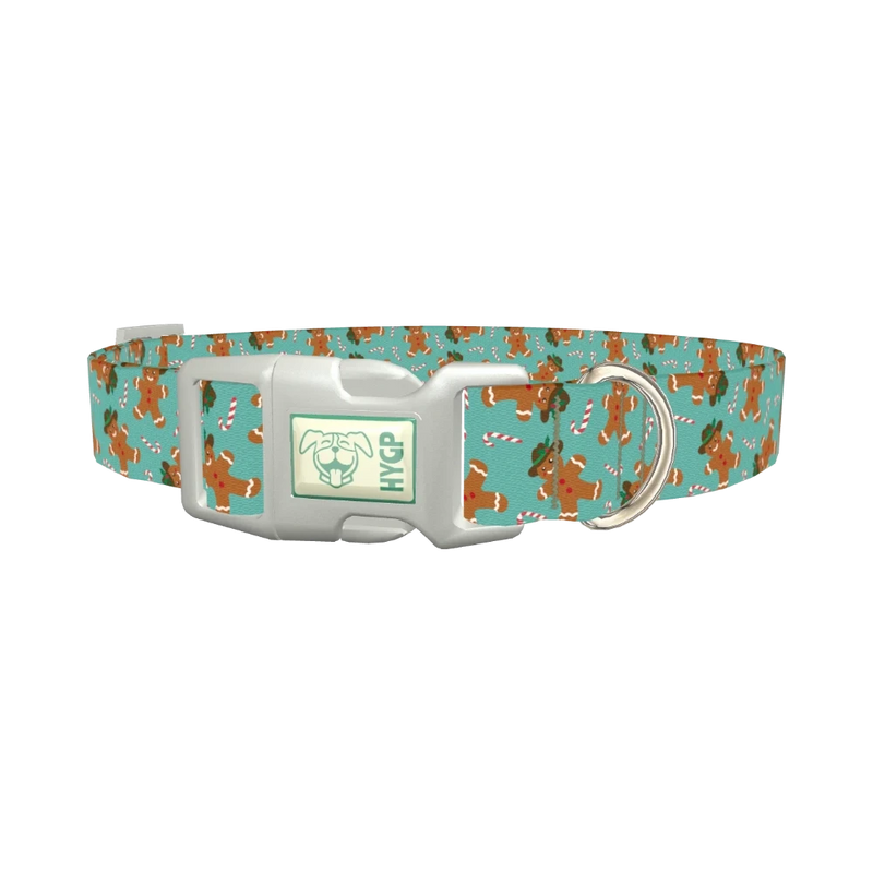 Christmas Cowboy Dog Collar - plastic silver