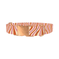 Retro Stripes Dog Collar - metal rose gold