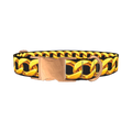 Gold Chain Link Dog Collar - metal rose gold