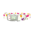 Colorful Beetle Dog Collar - plastic silver