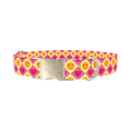 Heart Smile Dog Collar - metal silver