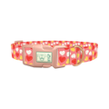 Sweetheart Pattern Dog Collar - plastic rose gold