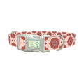 Mandala Pink Dog Collar - plastic silver