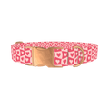 Groovy Heart Dog Collar - metal rose gold