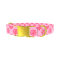 Coral Reef Dog Collar - metal rose gold