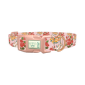 Pink Floral Bouquet Dog Collar - plastic rose gold