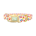 Heart Paw Dog Collar - plastic gold
