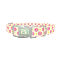 Valentine Smiley Dog Collar - plastic silver