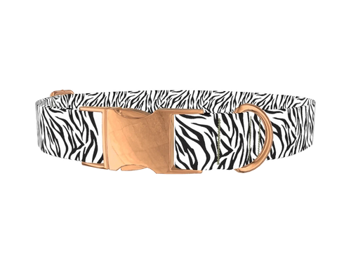 Zebra Print Dog Collar