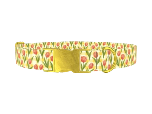 Floral_TulipsYellowPlaid