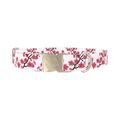 Floral Cherry Blossom Dog Collar - metal silver