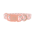 Queen of Hearts Dog Collar - plastic rose gold
