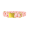 Flying Heart Dog Collar - metal gold