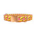 Pink Gold Chain Dog Collar - metal rose gold