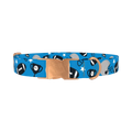 Football Helmet Dog Collar - metal rose gold