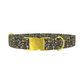 Camouflage Pattern Dog Collar - metal gold