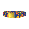 Festive Gift Dog Collar - metal gold