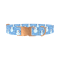 Christmas Snowman Dog Collar - metal rose gold