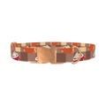 Woodland Fox Dog Collar - metal rose gold