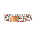 Christmas Car Dog Collar - metal rose gold
