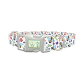 Colorful Bee Garden Dog Collar - plastic silver