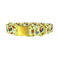 Chicken Rooster Dog Collar - metal gold
