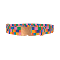 Geometric Rectangle Dog Collar - metal rose gold