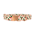 Christmas Holly Dog Collar - metal rose gold