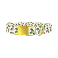 Holly Berry Swirl Dog Collar - metal gold
