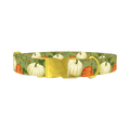 Pumpkin Floral Dog Collar - metal gold