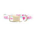 Romantic Heart Dog Collar - plastic rose gold