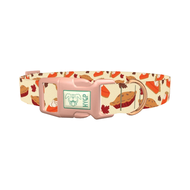 Autumn Pie Dog Collar - plastic rose gold