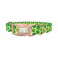 Heart Eyes Emoji Dog Collar - plastic rose gold