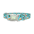 Christmas Village Dog Collar - plastic silver