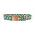 Christmas Candy Dog Collar - metal rose gold
