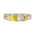 Breakfast Toast Dog Collar - metal gold