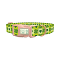 Clover Heart Dog Collar - plastic rose gold