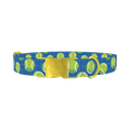 Tennis Ball Pattern Dog Collar - metal gold