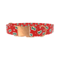 Ho Ho Snowflake Dog Collar - metal rose gold