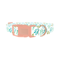 Leaf Pattern Dog Collar - plastic rose gold
