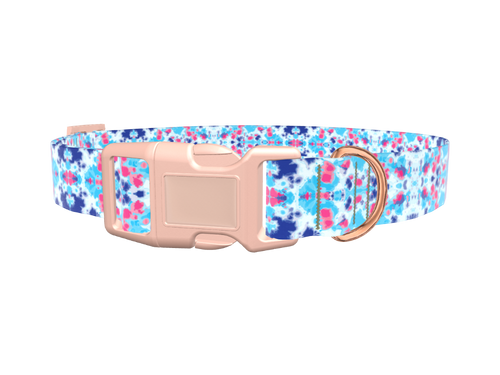 Color Splash Tie-Dye Dog Collar