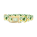 Leprechaun Hat Rainbow Dog Collar - plastic gold