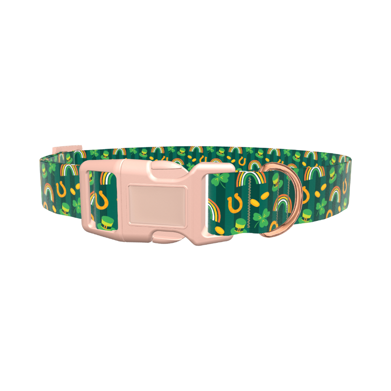 Lucky Charm Dog Collar - plastic gold