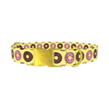 Donut Sprinkle Dog Collar - metal gold