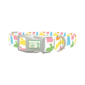 Colorful Easter Bunny Dog Collar - plastic silver